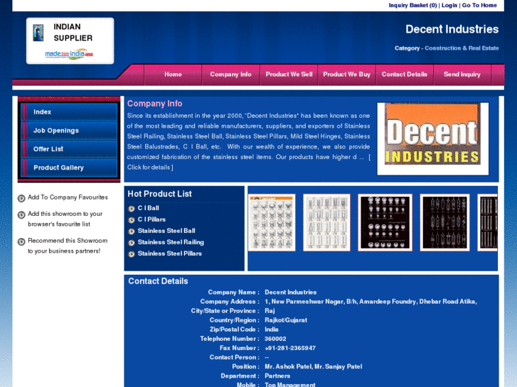 www.decentindustries.net