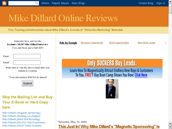 www.mikedillardonline.com