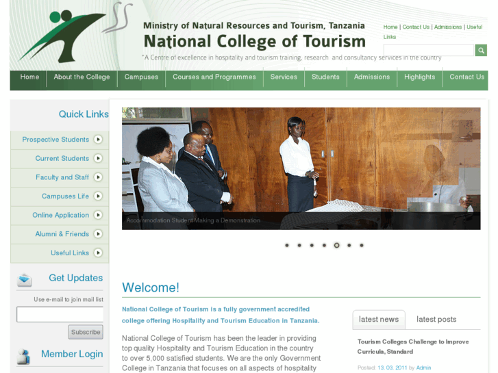 www.tourismcollege.go.tz