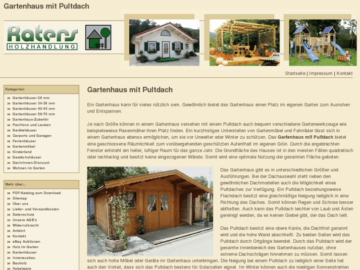 www.gartenhaus-pultdach.com