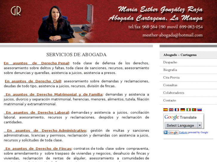 www.gonzalezraja-abogada.com