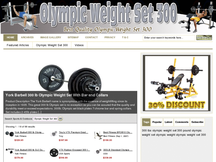 www.olympicweightset300.com