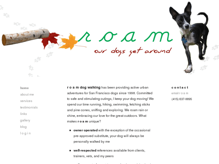 www.roamdogwalking.com