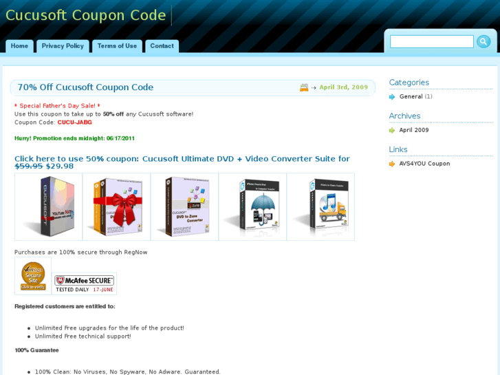 www.cucusoftcoupon.com