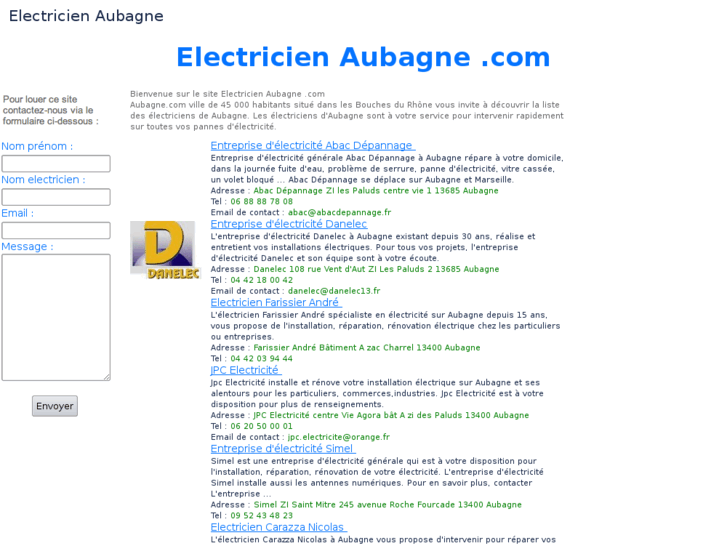 www.electricienaubagne.com