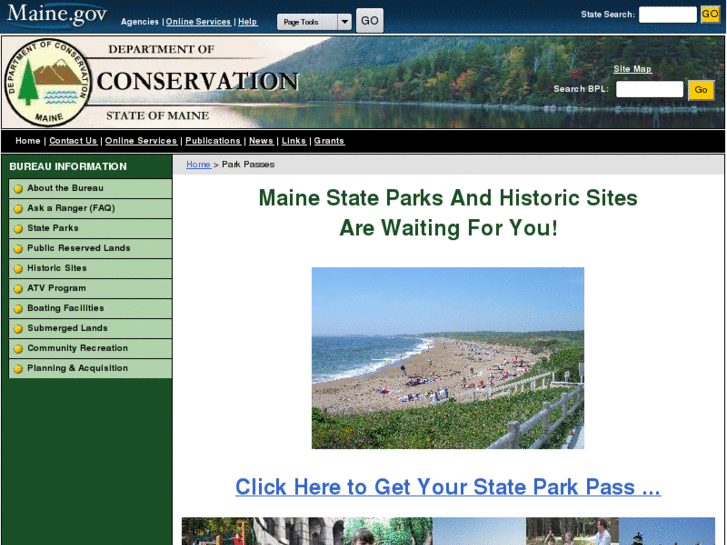 www.mainestateparkpass.com