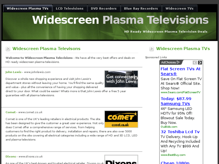 www.widescreenplasmatelevisions.co.uk