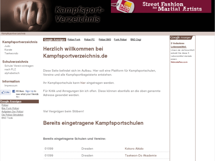 www.kampfsportverzeichnis.de