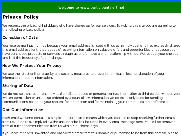 www.participantalert.net