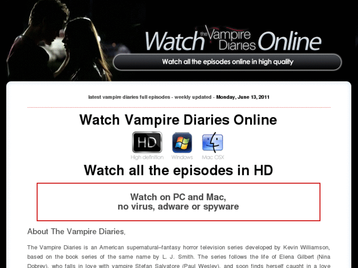www.watchthevampirediariestv.net