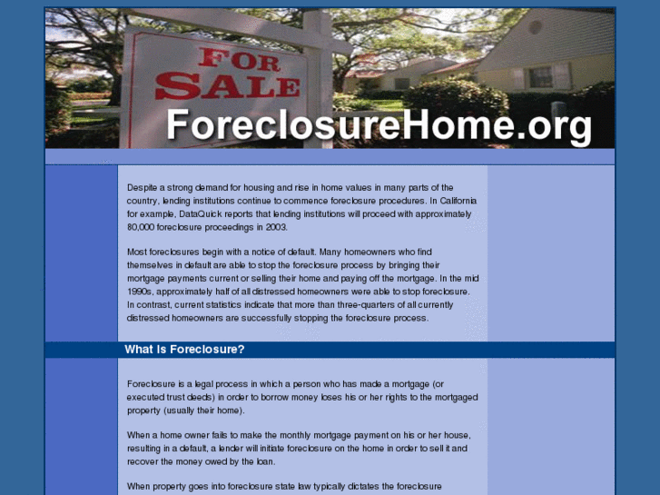 www.foreclosurehome.org