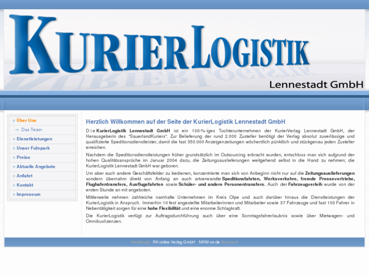 www.kurierlogistik-lennestadt.de