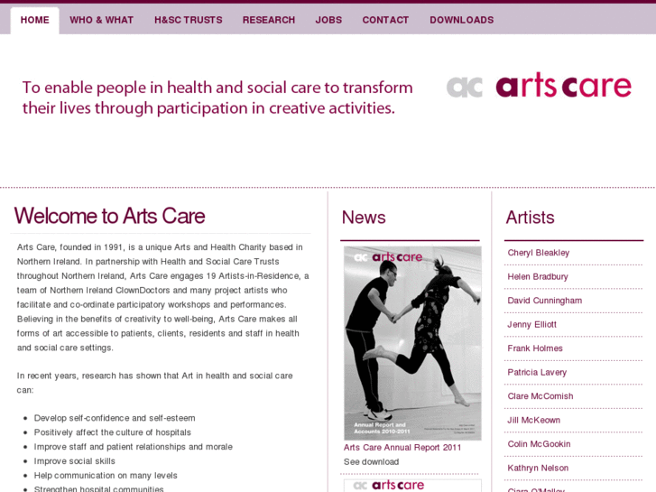www.artscare.co.uk