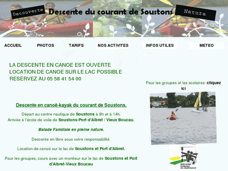 www.canoe-kayak-soustons.com