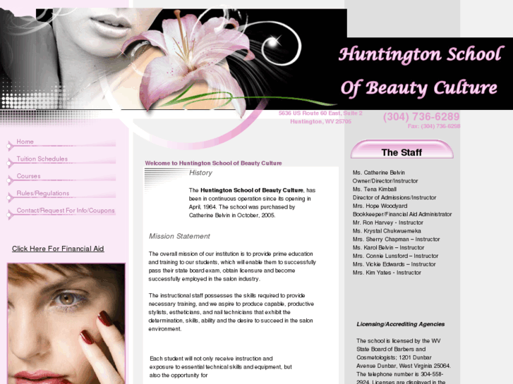 www.huntingtonschoolofbeauty.com