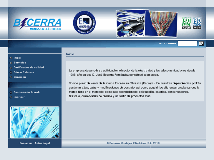 www.becerramontajeselectricos.com