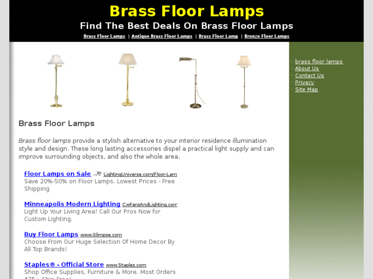 www.brassfloorlamps.net