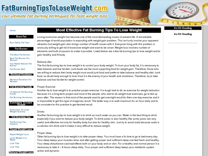 www.fatburningtipstoloseweight.com