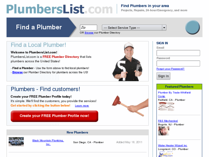 www.plumberslist.com