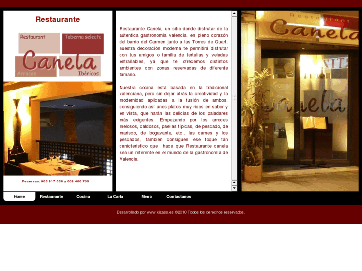 www.restaurantecanela.es