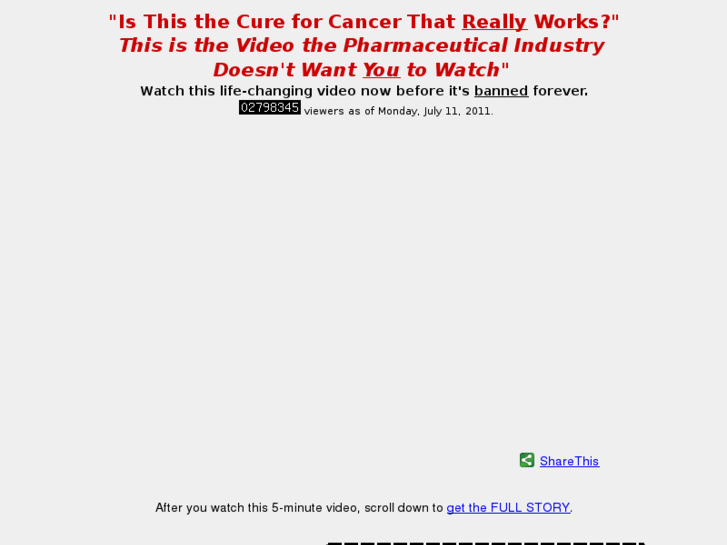 www.thecancercurevideo.com