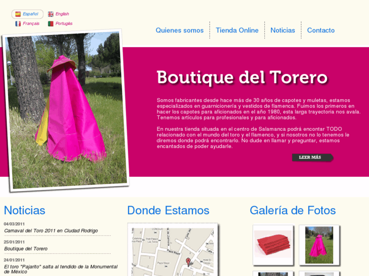 www.boutiquedeltorero.com