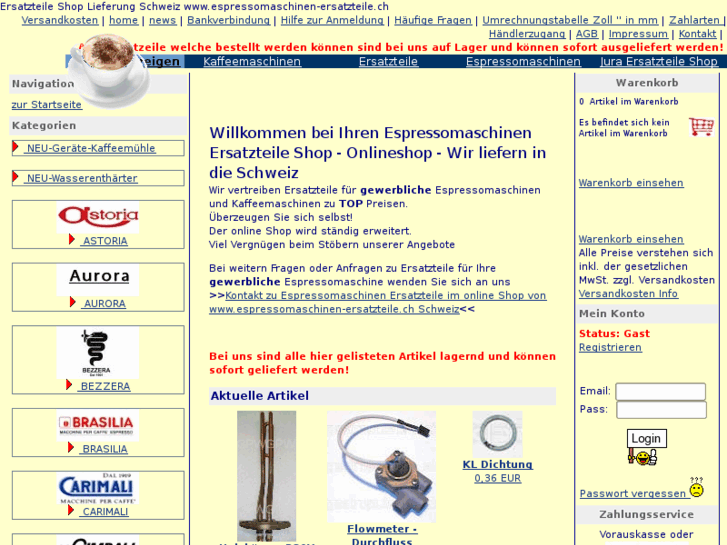 www.espressomaschinen-ersatzteile.ch