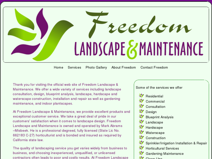 www.freedomlandscapeandmaintenance.com