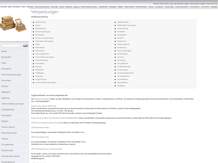www.verpackung-verpackungen-verpackungsmaterial.de