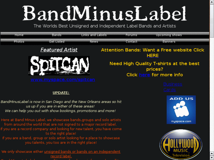 www.bandminuslabel.com