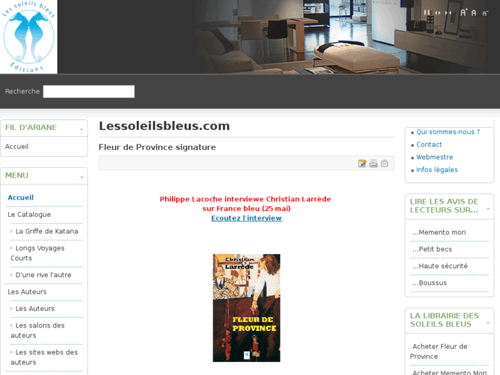 www.lessoleilsbleus.com