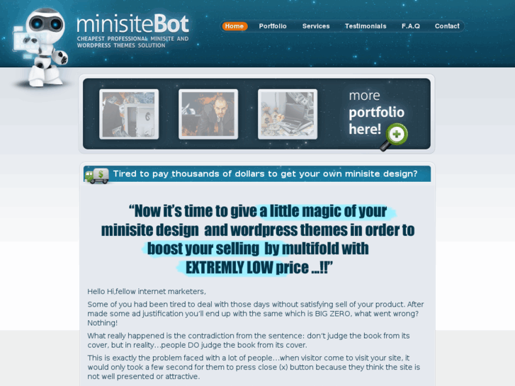 www.minisitebot.com