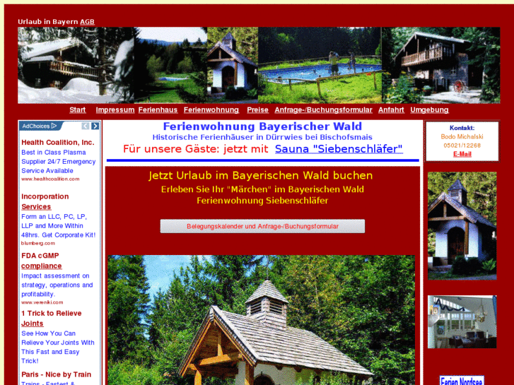 www.unterkuenfte-bayerischer-wald.de