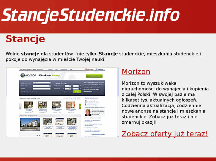 www.stancjestudenckie.info