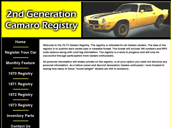 www.camaro2ndgenerationregistry.net