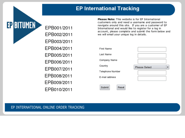 www.eptracking.net