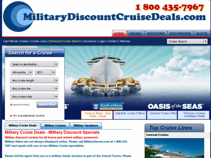 www.militarydiscountcruisedeals.com