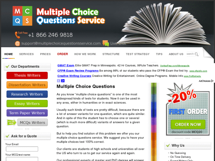 www.multiplechoicequestionsservice.com