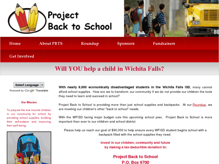 www.projectbacktoschool.org