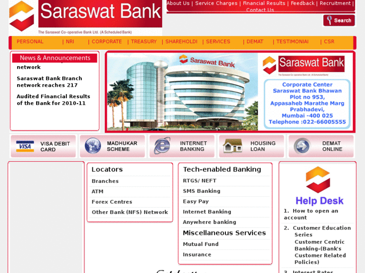 www.saaraswatbank.com