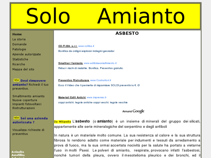 www.soloamianto.it