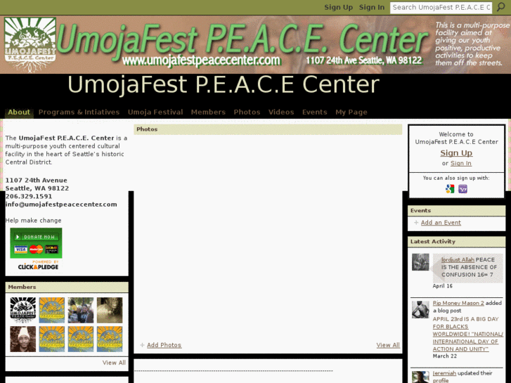 www.umojafestpeacecenter.com