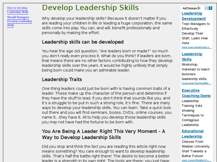 www.developleadershipskills.com