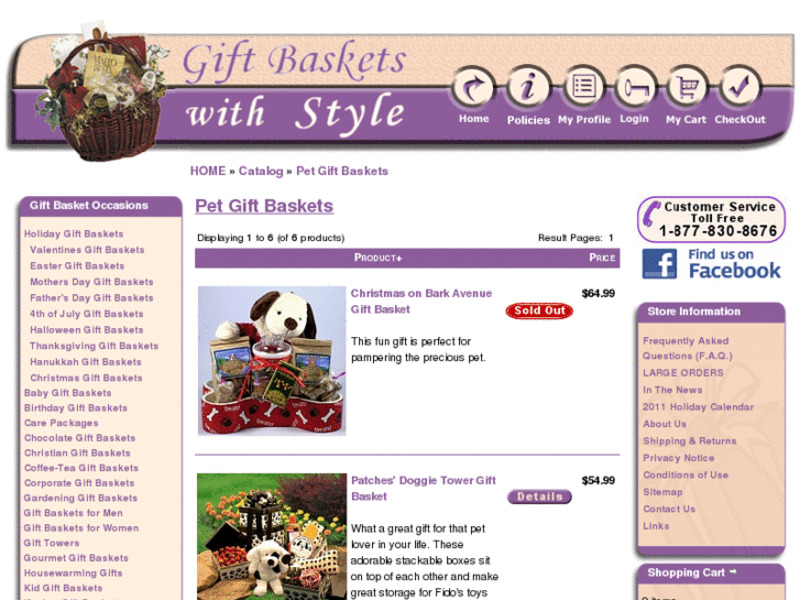 www.pamperedpetgiftbasket.com