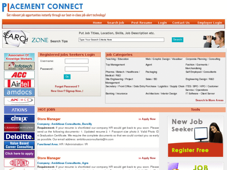 www.placementconnect.com