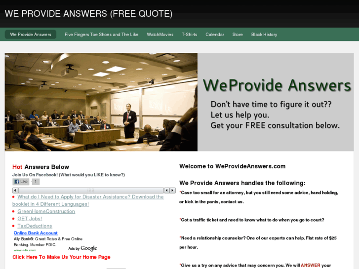 www.weprovideanswers.com