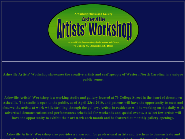 www.ashevilleartistsworkshop.com