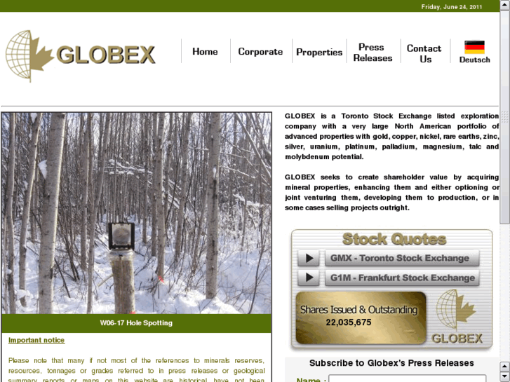 www.globexmining.com