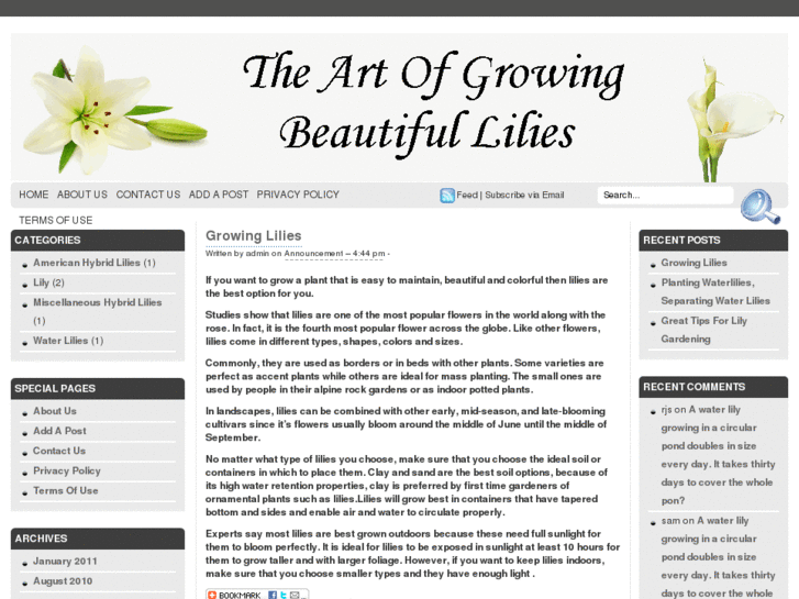 www.lilygrowing.com