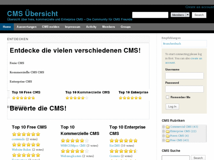 www.cmsuebersicht.de